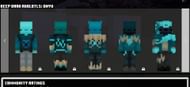 These skins would also be great for an underwater base playthrough. (Image via Mojang)